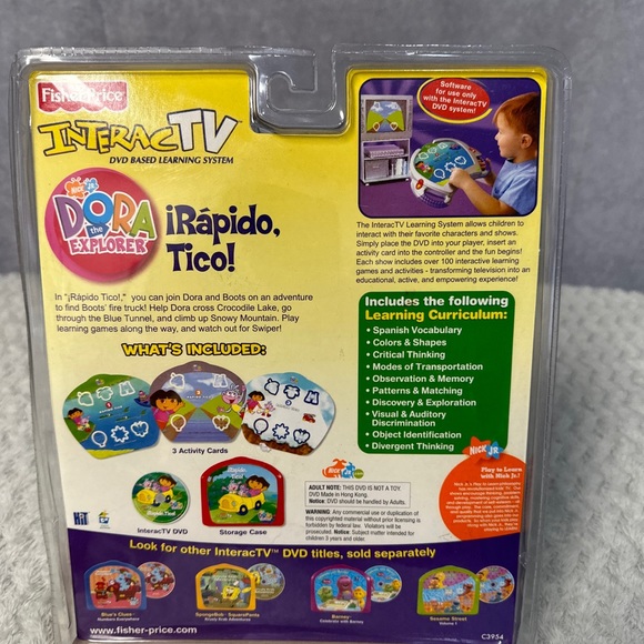 Fisher-Price InteracTV Dora the Explorer 2003 New Vintage - Picture 2 of 2